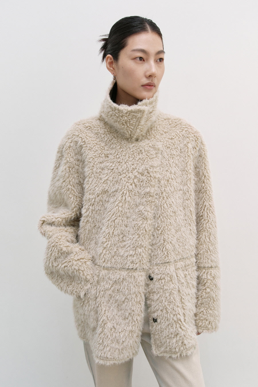 Insilence - Reversible Fur Mustang (Cream Brown) product image 7 | TRAB K-Fashion Australia