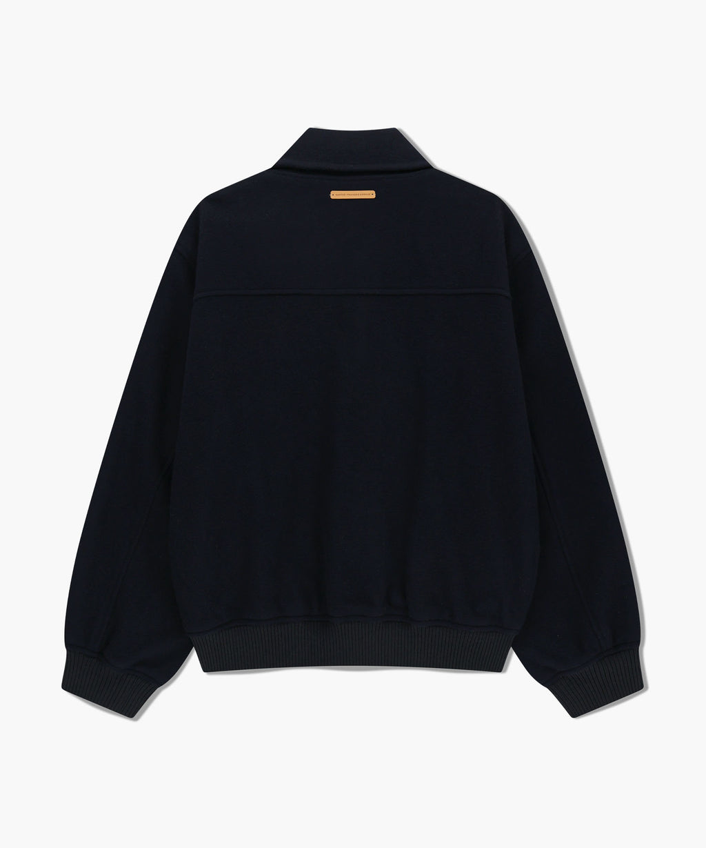 Marithe & Francois Girbaud - Wool Collar Varsity Jacket (Navy) product image 7 | TRAB K-Fashion Australia