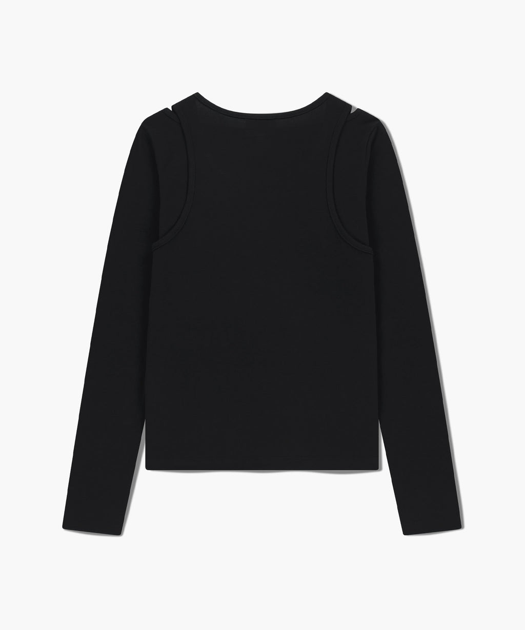 Marithe & Francois Girbaud - Layered Jersey Long Sleeve (Black) product image 7 | TRAB K-Fashion Australia