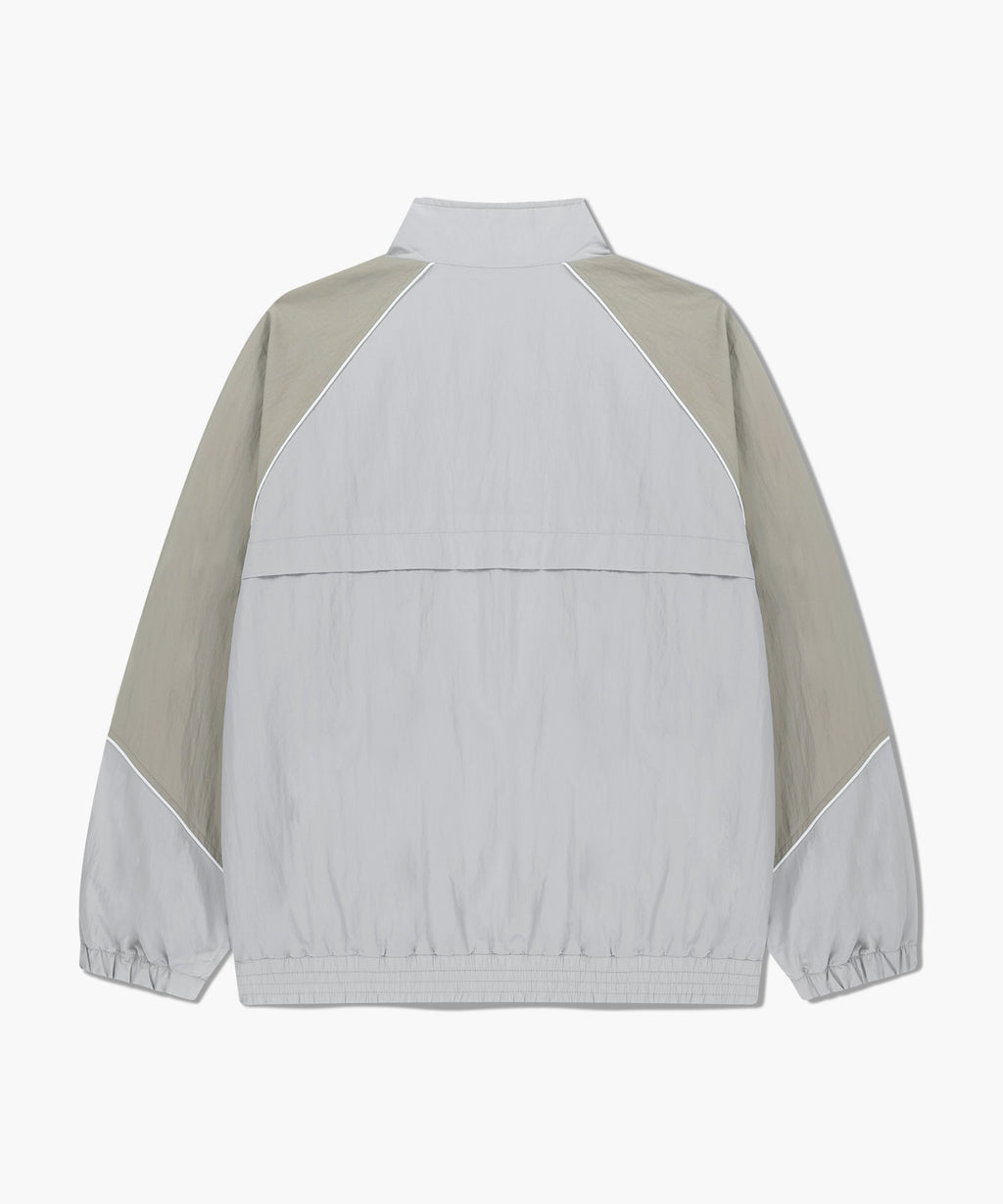 Marithe & Francois Girbaud - Color-block Highneck Windbreaker (Light Gray) product image 7 | TRAB K-Fashion Australia
