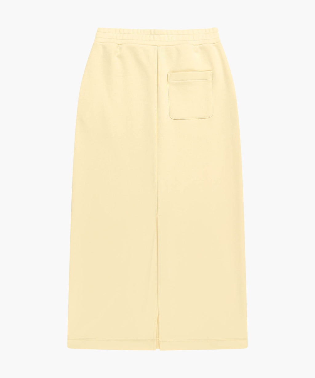 Marithe & Francois Girbaud - Classic Logo Sweat Long Skirt (Butter) product image 7 | TRAB K-Fashion Australia