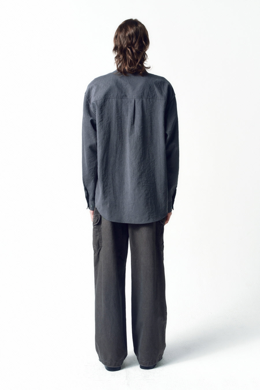 Insilence - Drape Dove Shirt (Grey) product image 5 | TRAB K-Fashion Australia