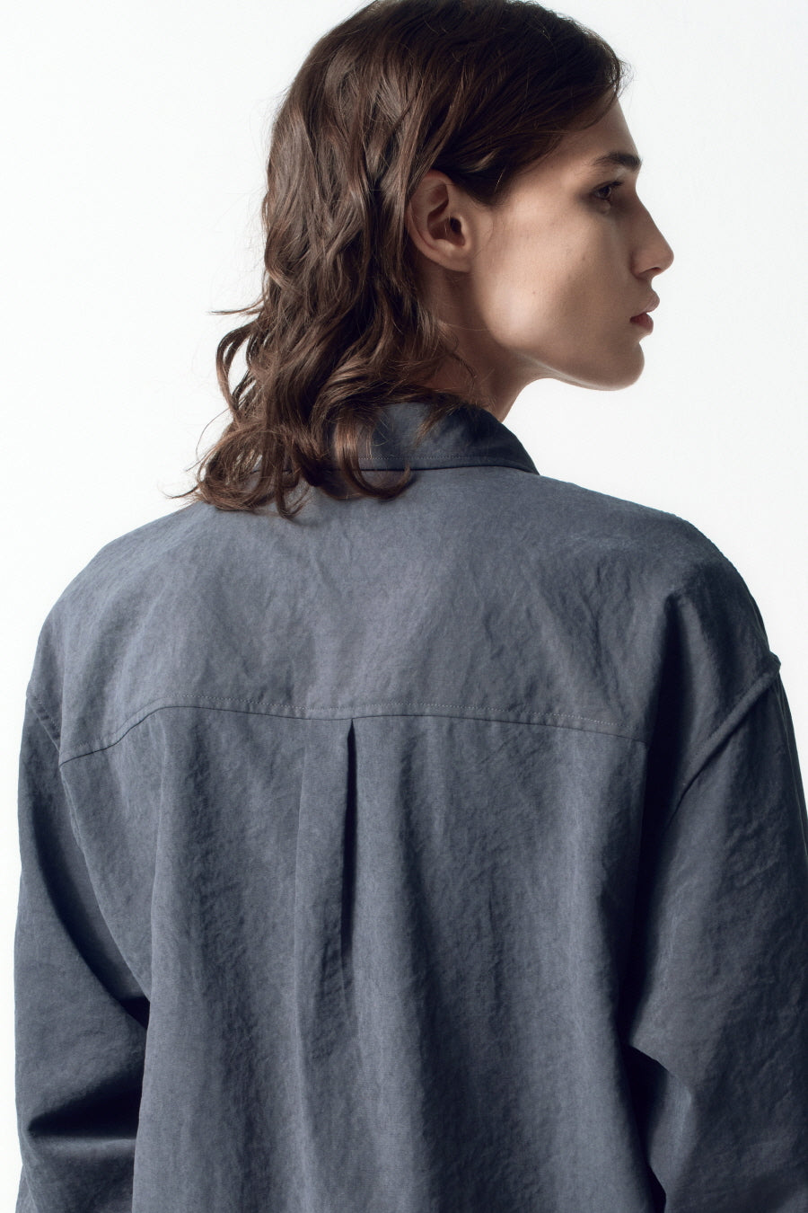 Insilence - Drape Dove Shirt (Grey) product image 4 | TRAB K-Fashion Australia