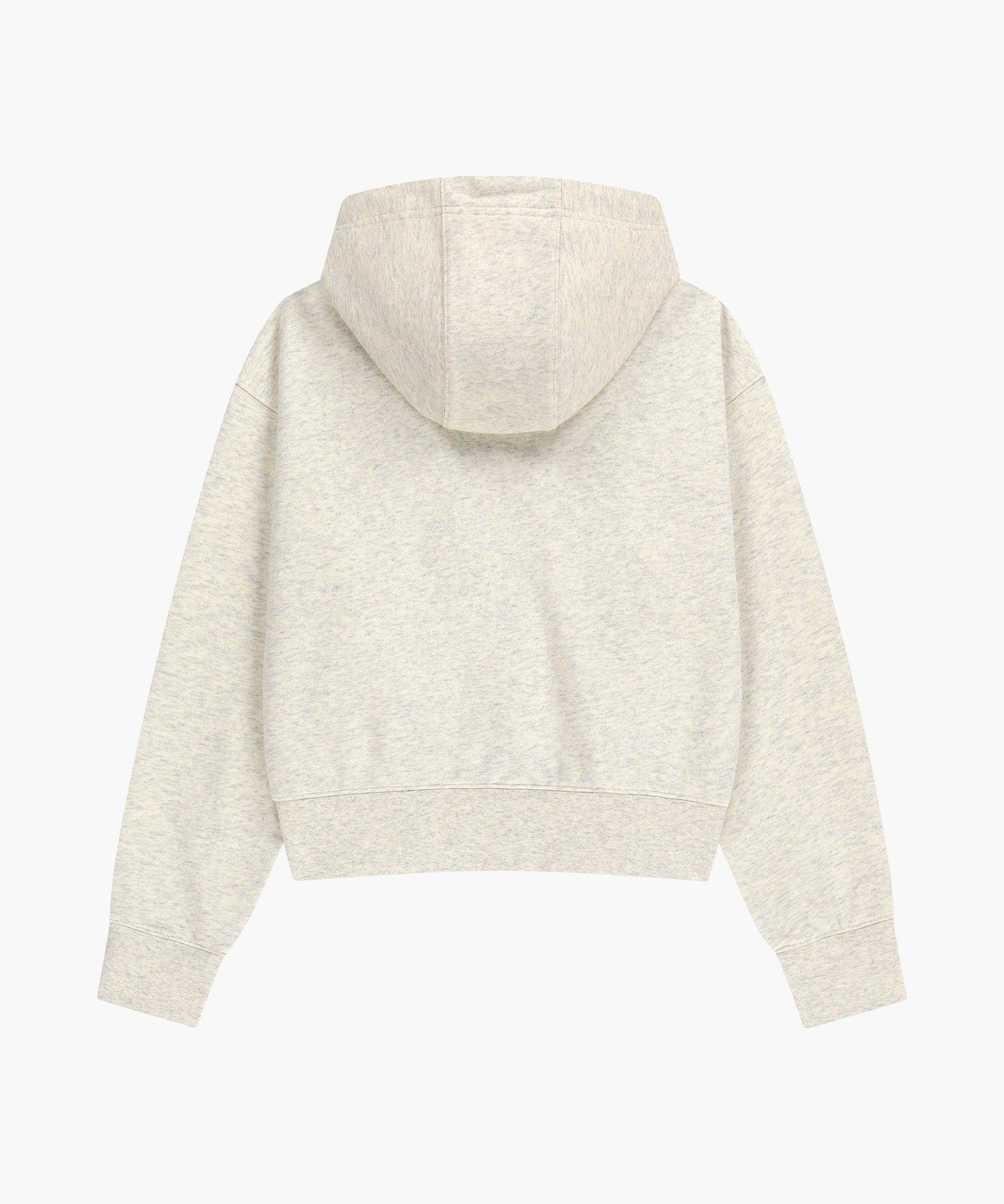 Marithe & Francois Girbaud - Classic Logo Crop Hoodie Zipup (Oatmeal) product image 7 | TRAB K-Fashion Australia