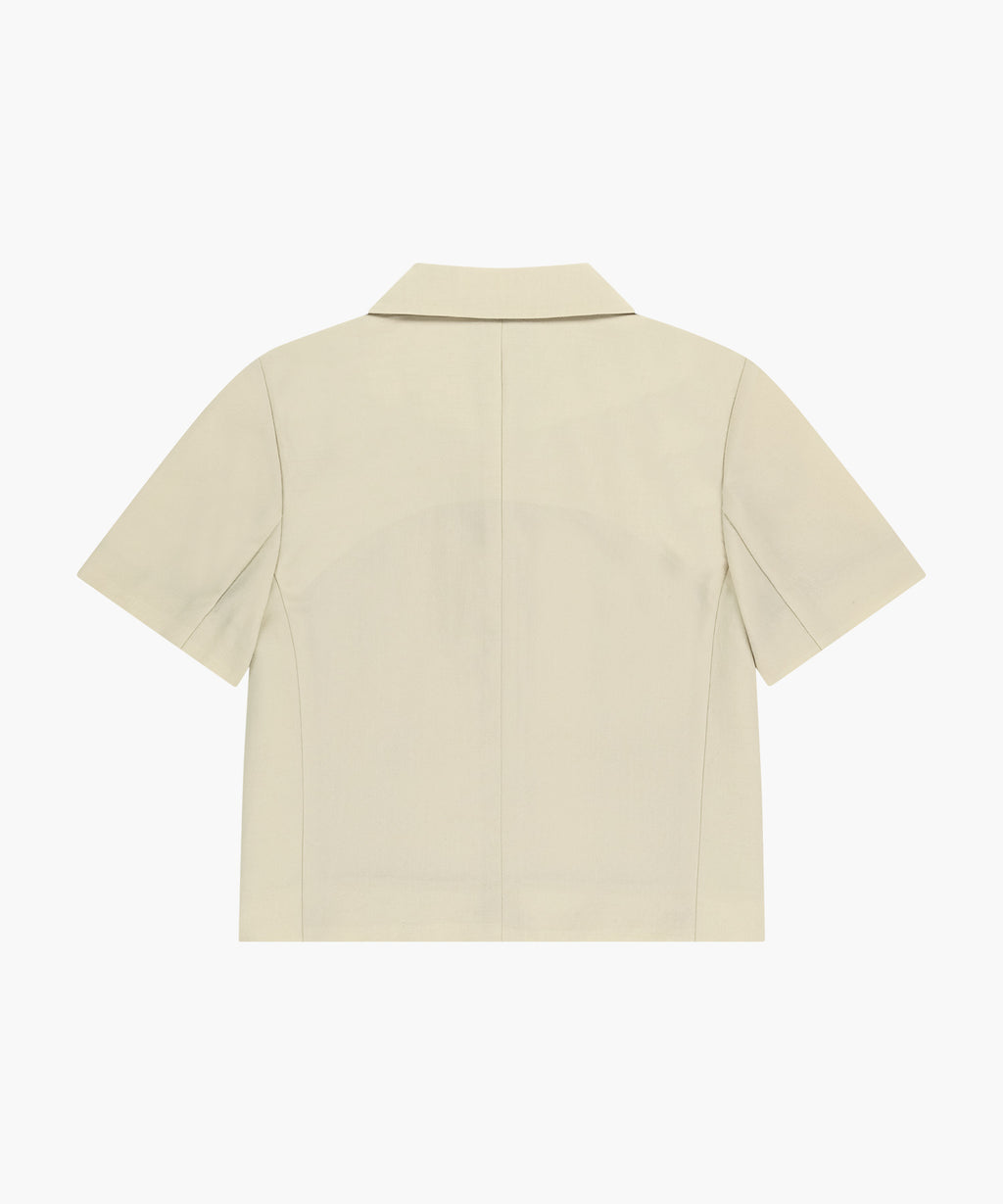 Marithe & Francois Girbaud - Half Sleeve Jacket (Beige) product image 7 | TRAB K-Fashion Australia