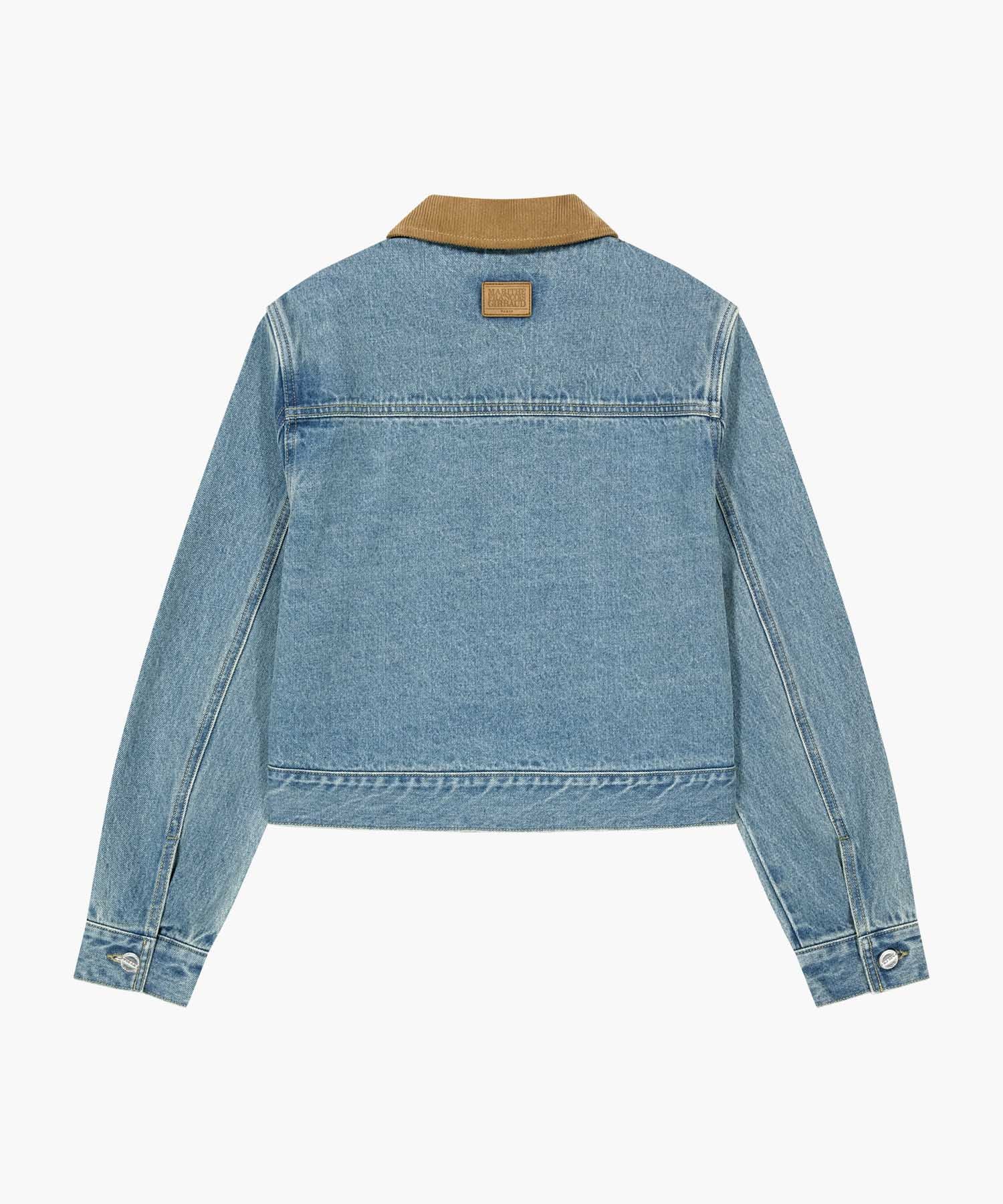 Marithe & Francois Girbaud - Crop Denim Blouson Jacket (Light Blue) product image 9 | TRAB K-Fashion Australia