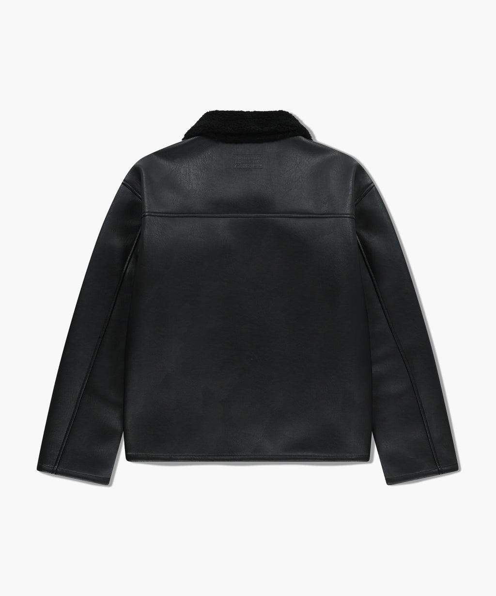Marithe & Francois Girbaud - Faux Leather Over Fit Mustang Jacket (Black) product image 7 | TRAB K-Fashion Australia