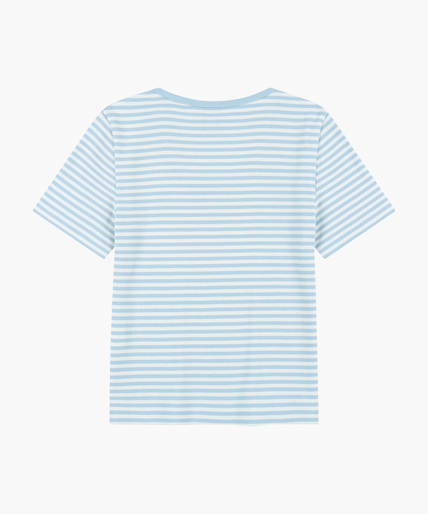 Marithe & Francois Girbaud - Deep Neck Ringer Tee (Sky Blue) product image 7 | TRAB K-Fashion Australia