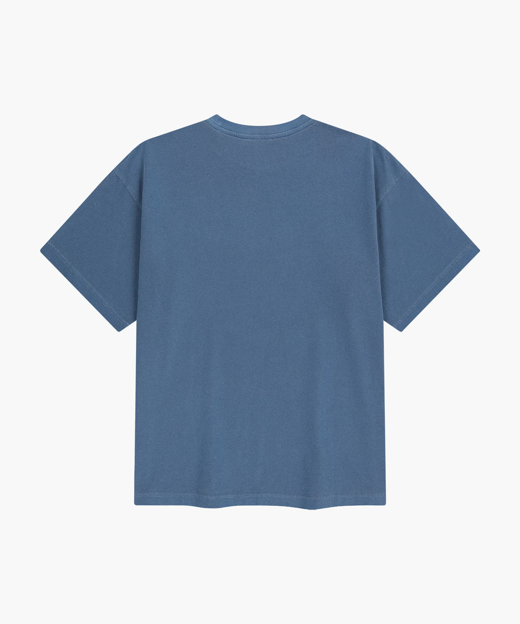 Marithe & Francois Girbaud - Outline Classic Logo Dyeing Oversized Tee (Light Blue) product image 7 | TRAB K-Fashion Australia