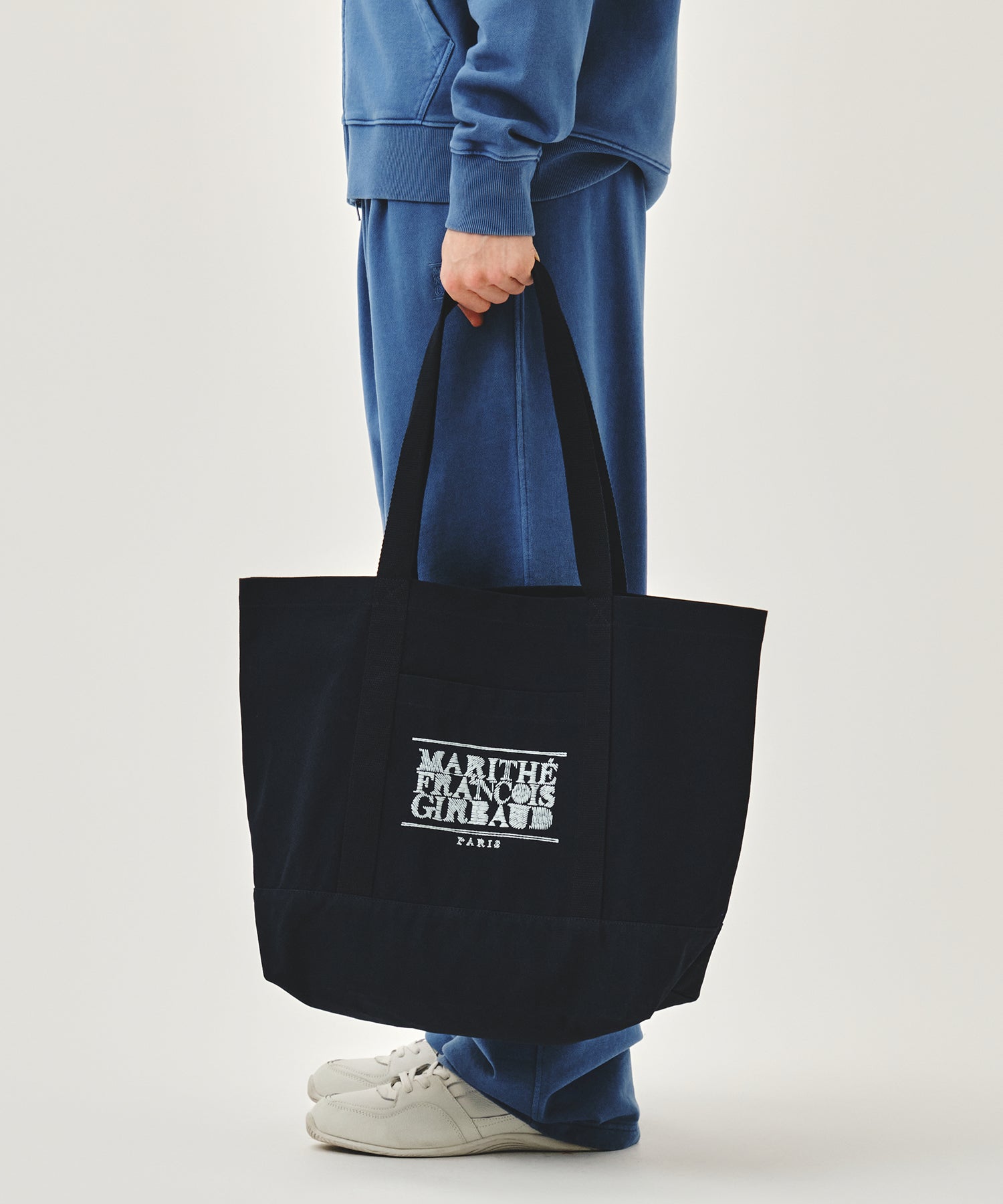 Marithe & Francois Girbaud - Drawing Classic Logo Big Eco Bag (Navy) product image 7 | TRAB K-Fashion Australia