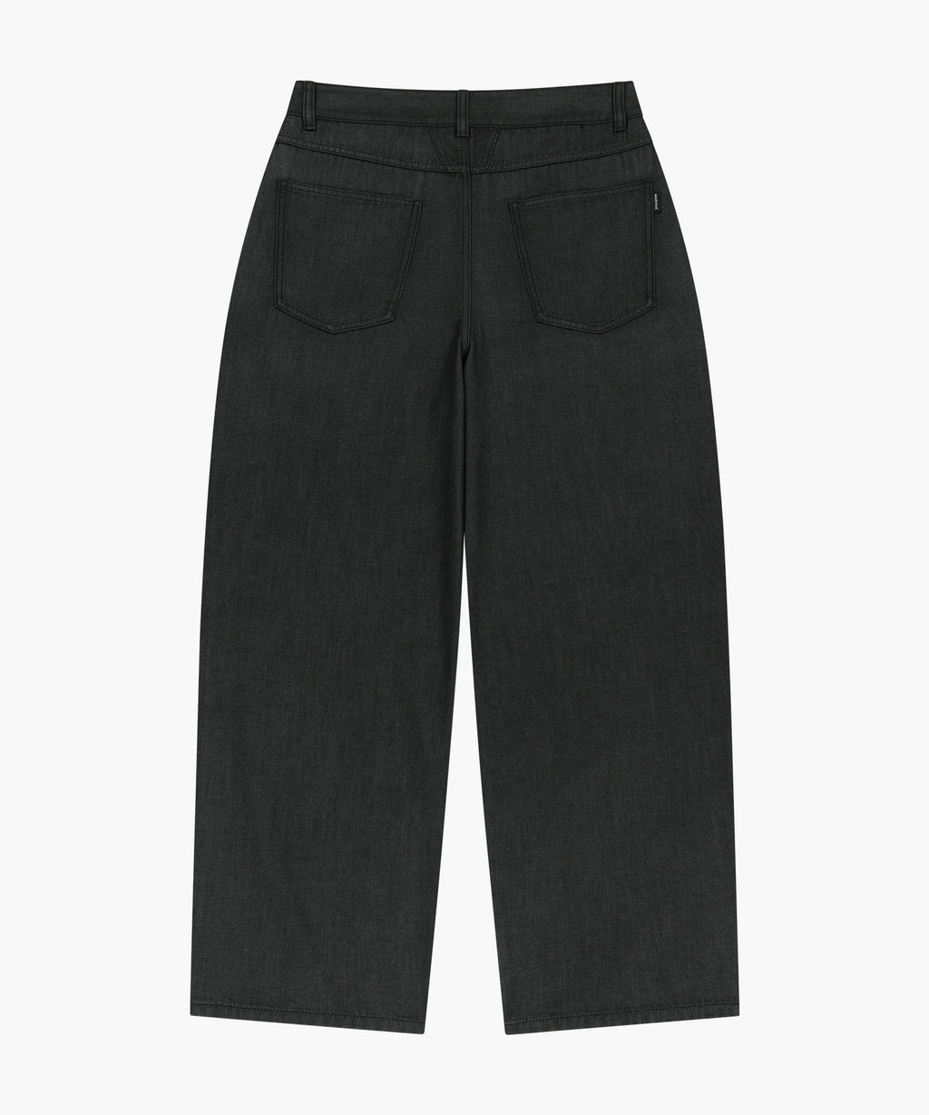 Marithe & Francois Girbaud - Wide Fit Tuck Denim Pants (Black) product image 7 | TRAB K-Fashion Australia