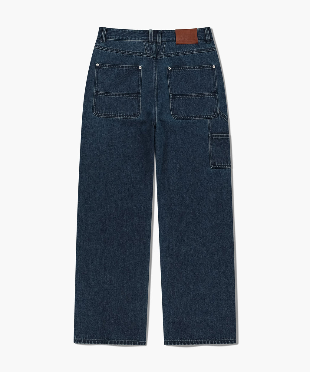 Marithe & Francois Girbaud - Double Knee Carpenter Denim Pants (Dark Blue) product image 7 | TRAB K-Fashion Australia