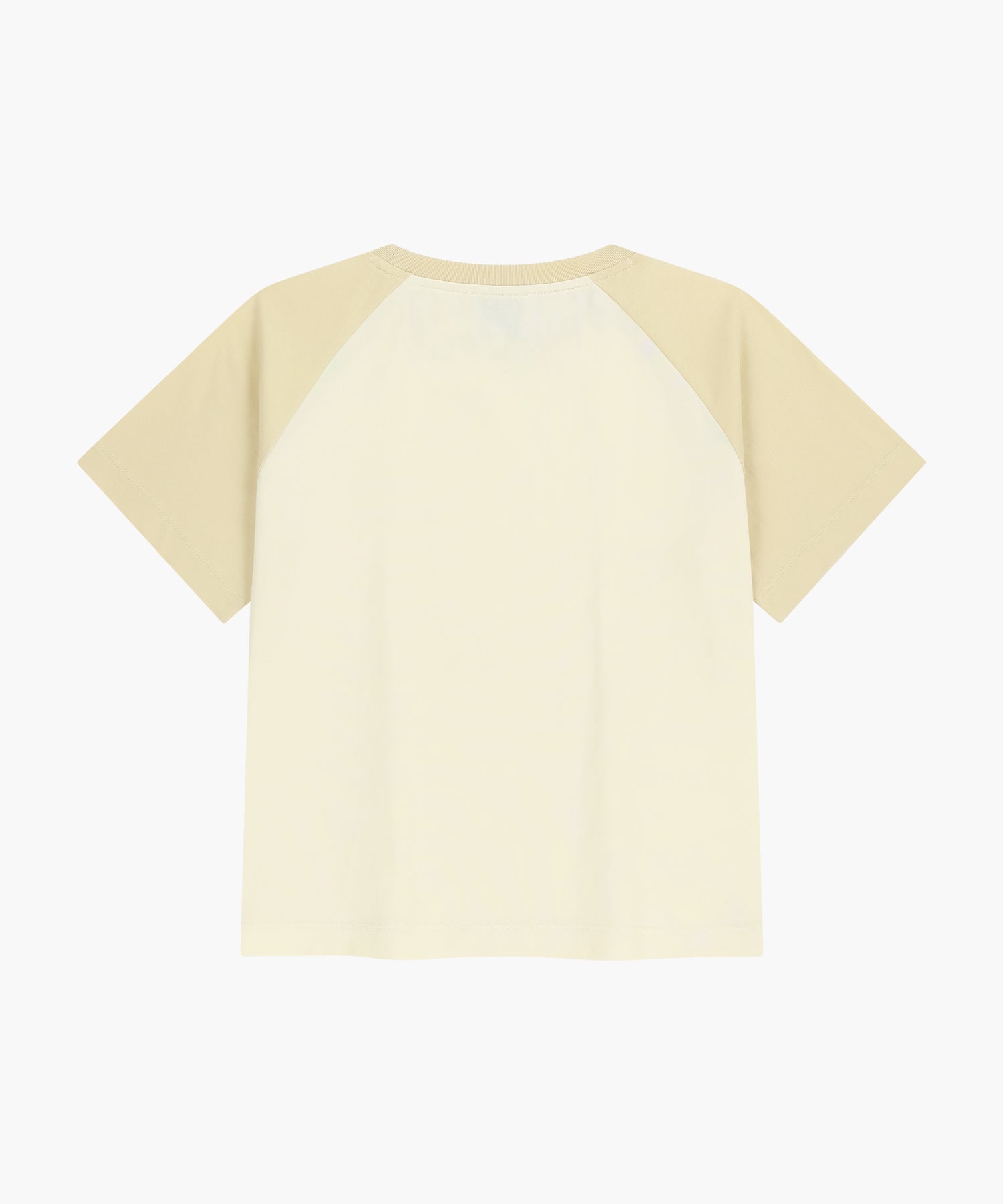 Marithe & Francois Girbaud - Small Regular Logo Raglan Crop Tee (Butter) product image 7 | TRAB K-Fashion Australia