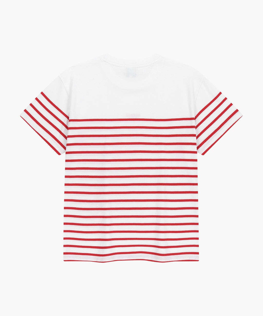 Marithe & Francois Girbaud - Block Stripe Tee (Red) product image 7 | TRAB K-Fashion Australia