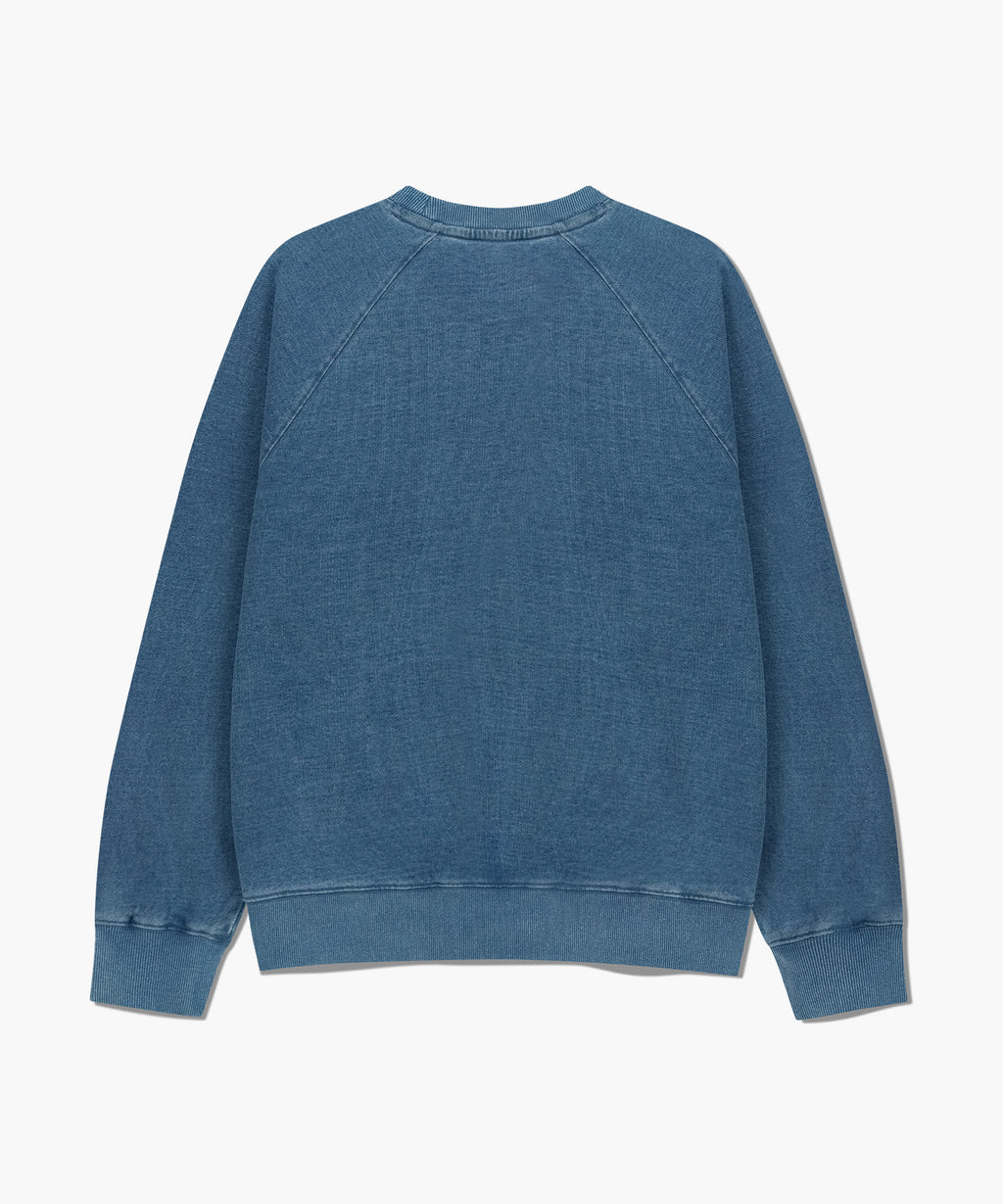 Marithe & Francois Girbaud - Garment Dyed Oversized Sweatshirt (Blue) product image 7 | TRAB K-Fashion Australia