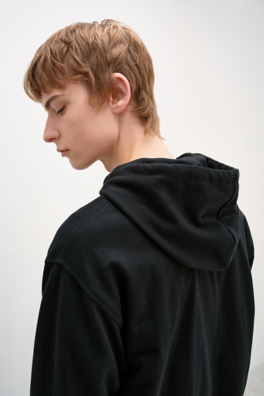 Insilence - Lightweight Hooded Zip-Up (Black) product image 6 | TRAB K-Fashion Australia