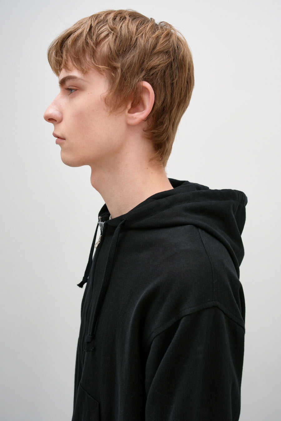 Insilence - Lightweight Hooded Zip-Up (Black) product image 5 | TRAB K-Fashion Australia