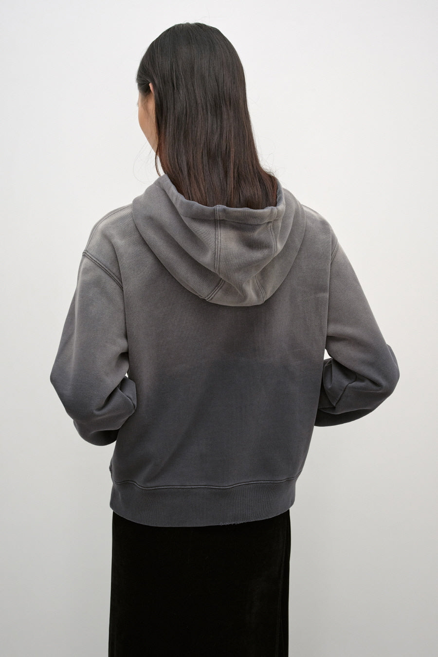 Insilence - Washed Color Soft Hoodie (Charcoal) product image 6 | TRAB K-Fashion Australia