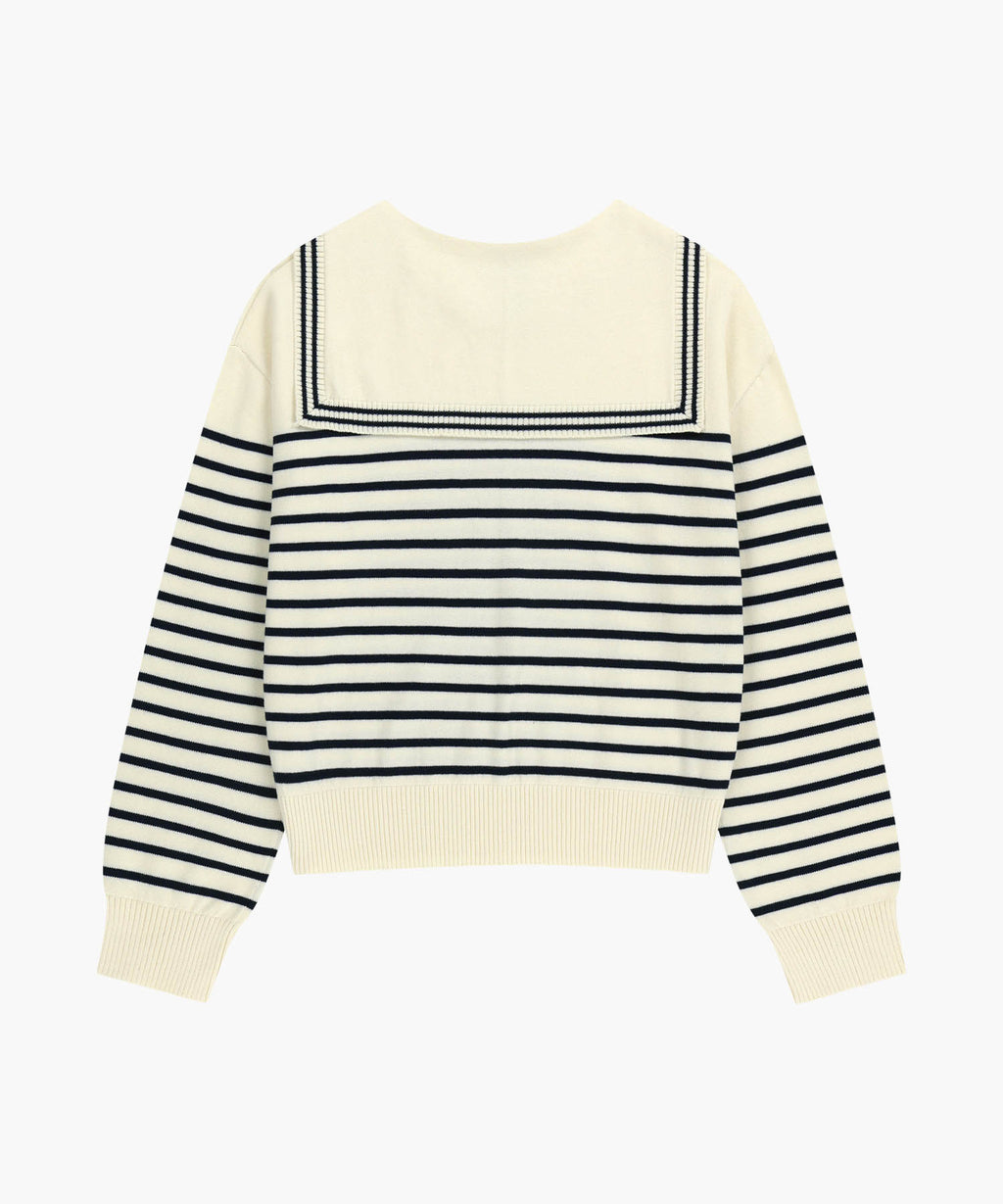 Marithe & Francois Girbaud - Sailor Knit Pullover (Ivory) product image 10 | TRAB K-Fashion Australia