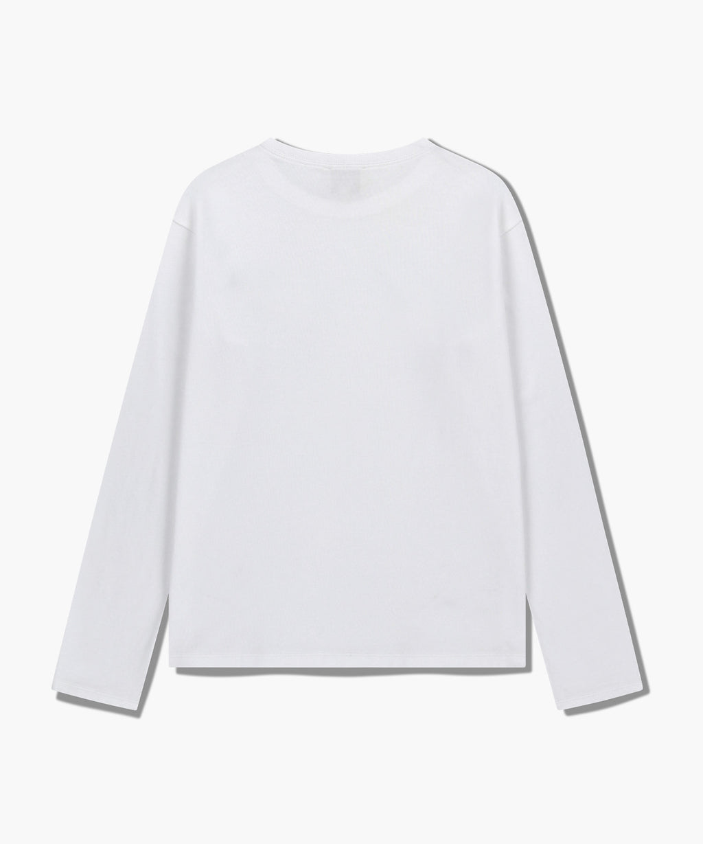 Marithe & Francois Girbaud - Classic Logo Long Sleeve (White) product image 7 | TRAB K-Fashion Australia
