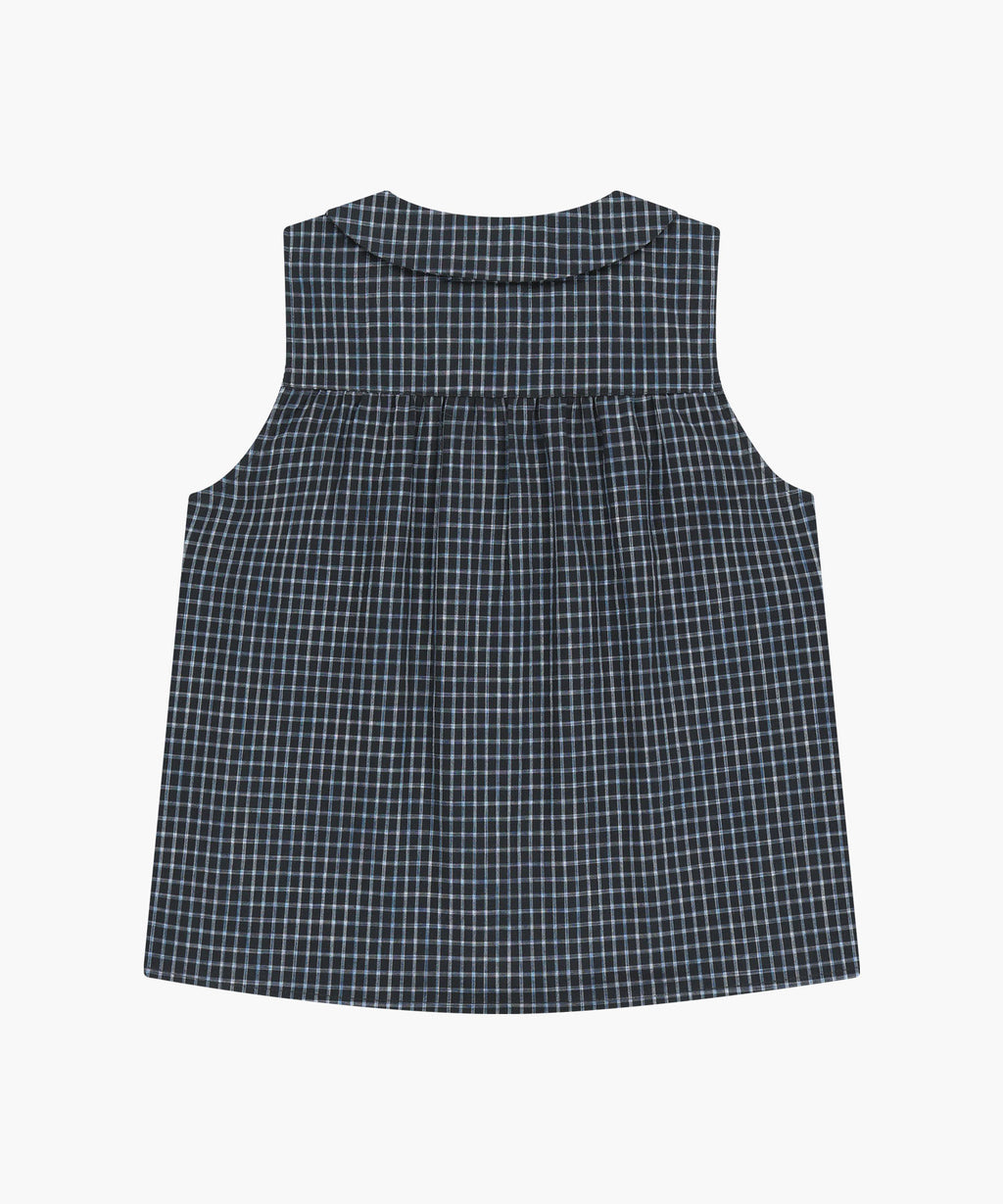 Marithe & Francois Girbaud - Round Collar Sleeveless Blouse (Charcoal) product image 7 | TRAB K-Fashion Australia