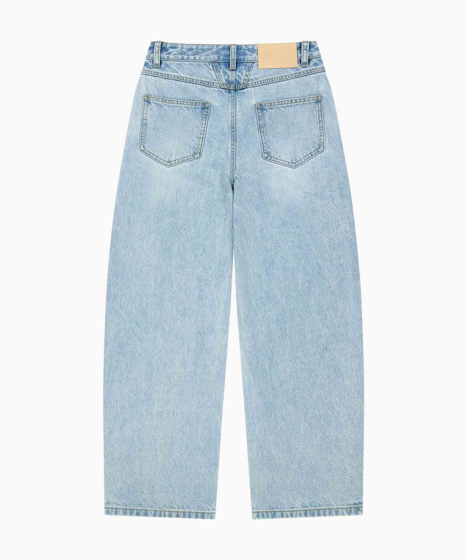 Marithe & Francois Girbaud - Curved Denim Pants (Light Blue) product image 9 | TRAB K-Fashion Australia