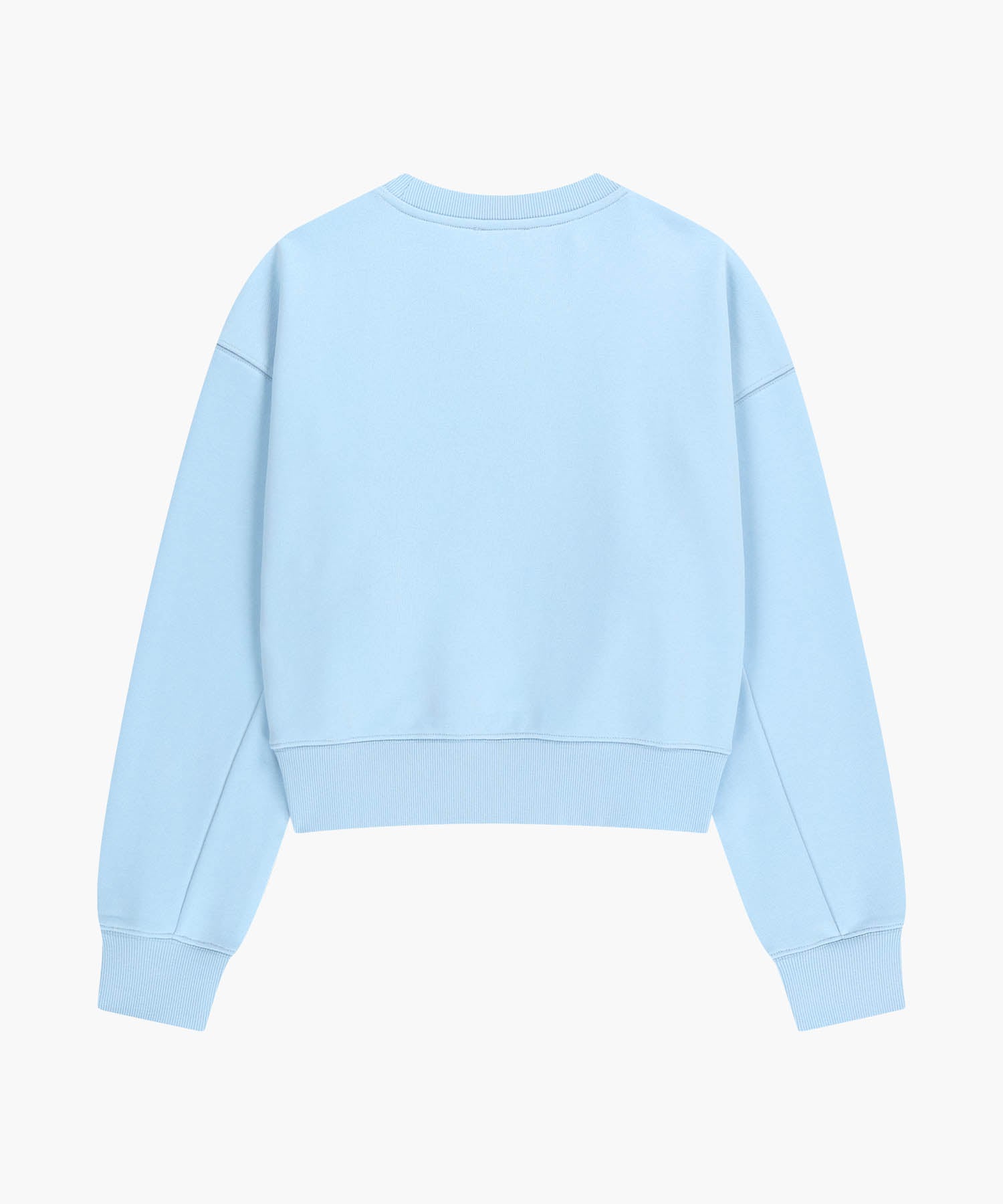 Marithe & Francois Girbaud - Flower Classic Logo Crop Sweatshirt (Sky Blue) product image 7 | TRAB K-Fashion Australia
