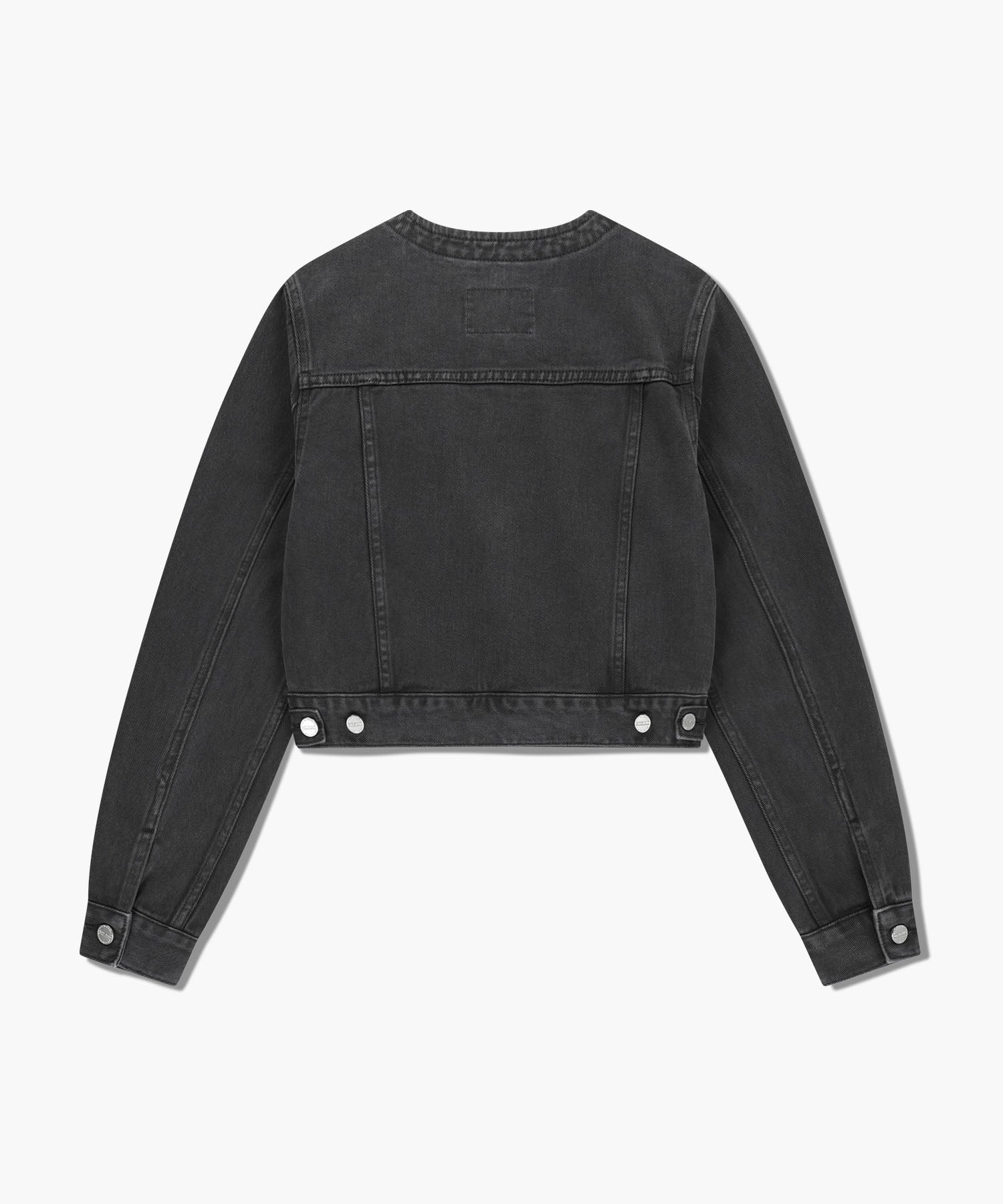 Marithe & Francois Girbaud - Collarless Denim Jacket (Dark Gray) product image 7 | TRAB K-Fashion Australia