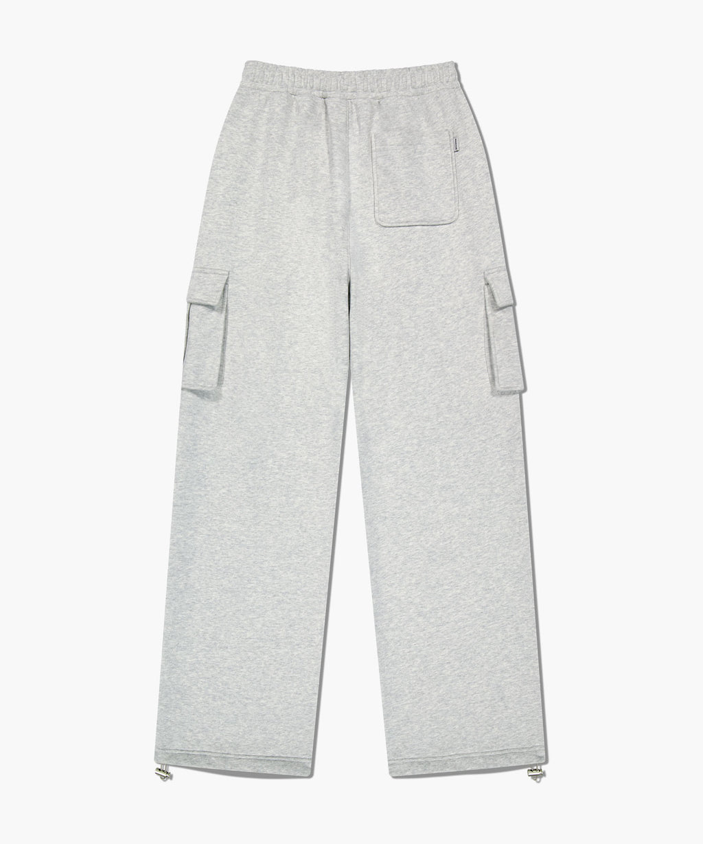 Marithe & Francois Girbaud - Classic Logo One Tuck Cargo Sweat Pants (Light Heather Gray) product image 7 | TRAB K-Fashion Australia