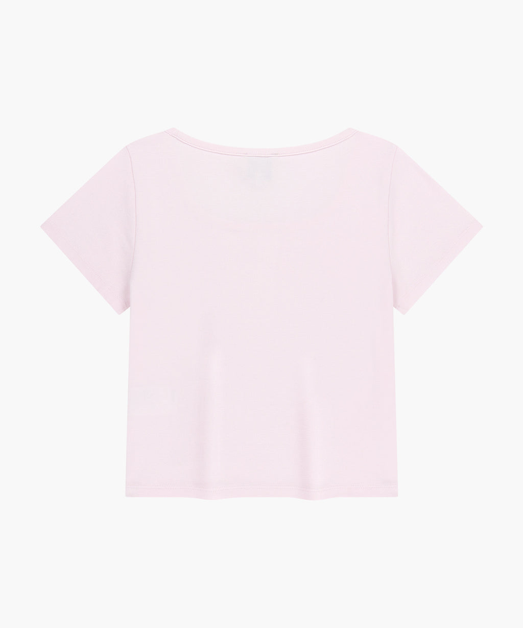 Marithe & Francois Girbaud - Basic Crop Tee (Light Pink) product image 7 | TRAB K-Fashion Australia