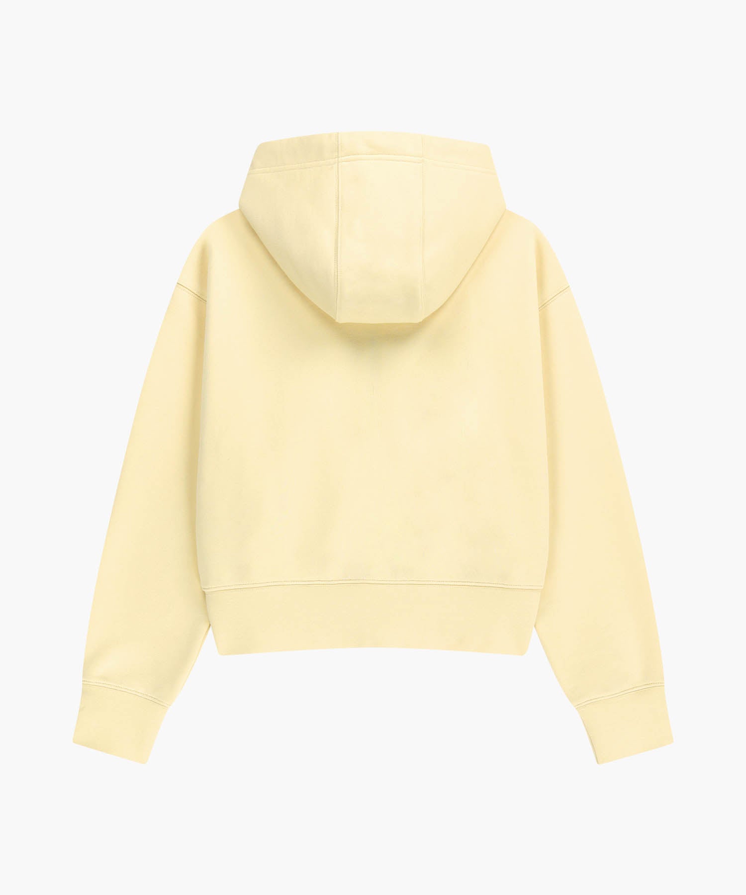 Marithe & Francois Girbaud - Classic Logo Crop Hoodie Zipup (Butter) product image 7 | TRAB K-Fashion Australia