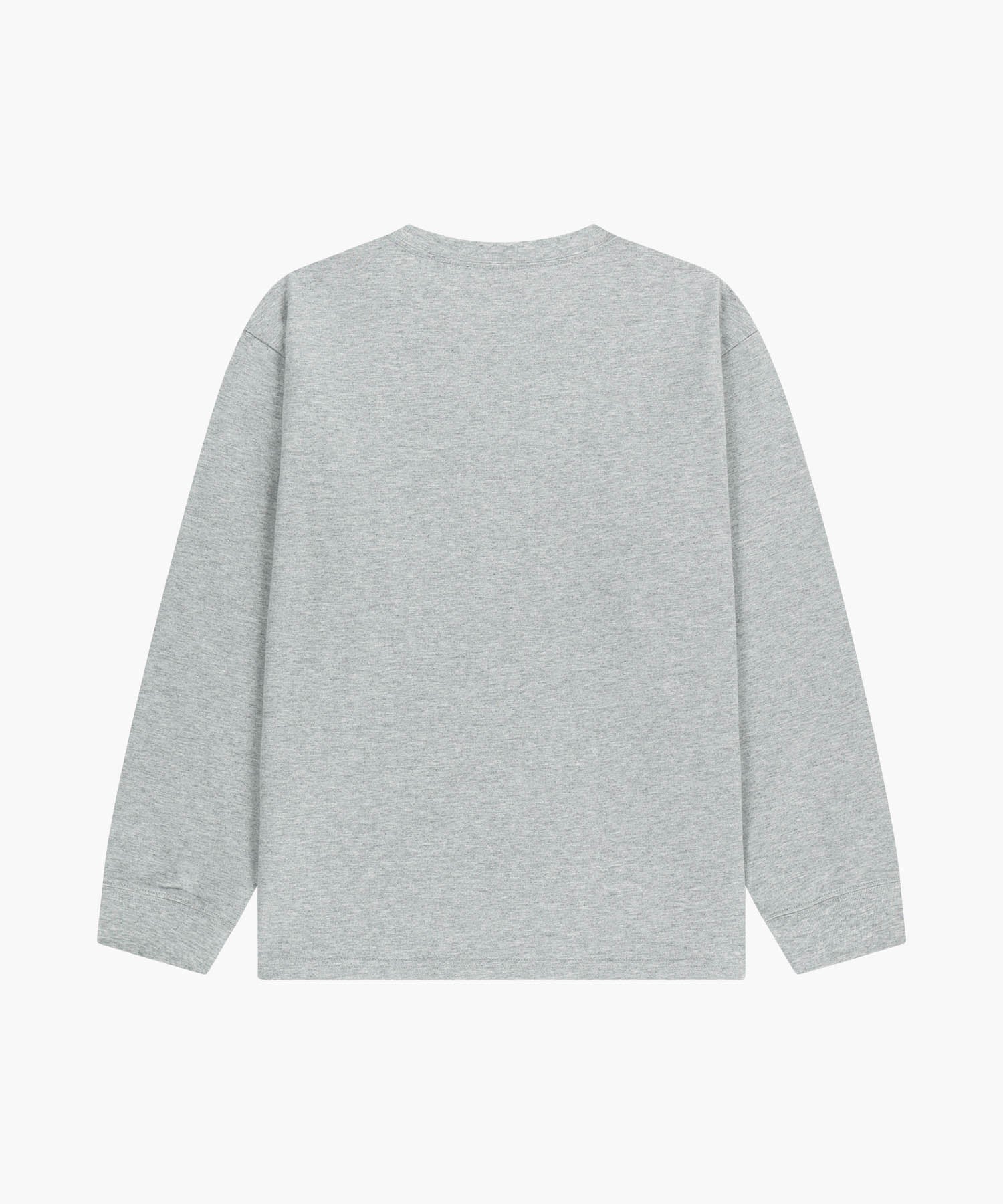 Marithe & Francois Girbaud - Doodle Classic Logo Long Sleeve Tee (Heather Gray) product image 6 | TRAB K-Fashion Australia