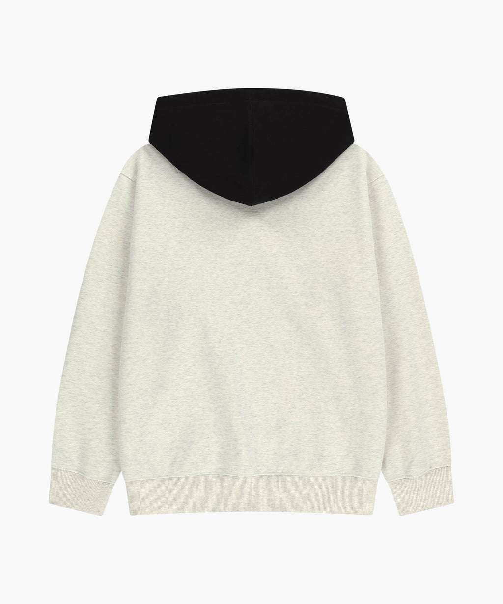 Marithe & Francois Girbaud - Shadow Classic Logo Color Block Hoodie (Oatmeal) product image 7 | TRAB K-Fashion Australia