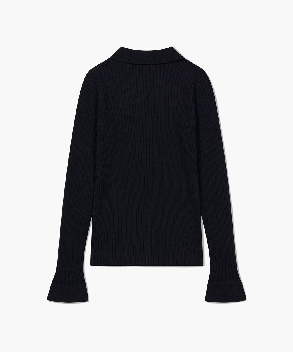 Marithe & Francois Girbaud - Slim Fit Collar Cardigan (Black) product image 7 | TRAB K-Fashion Australia