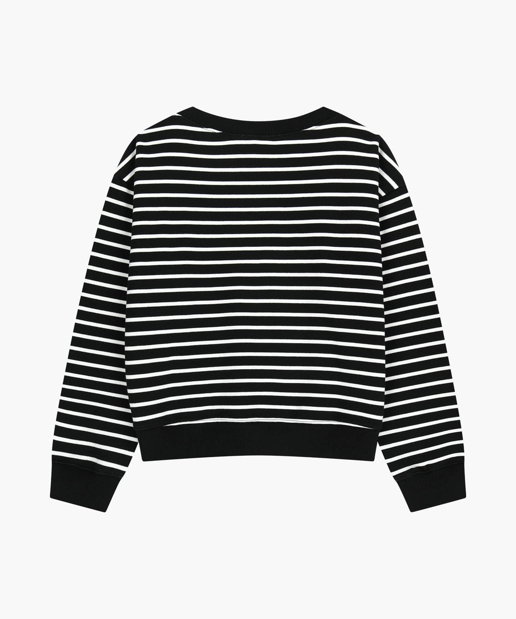Marithe & Francois Girbaud - Stripe Boatneck Crop Sweatshirt (Black) product image 7 | TRAB K-Fashion Australia