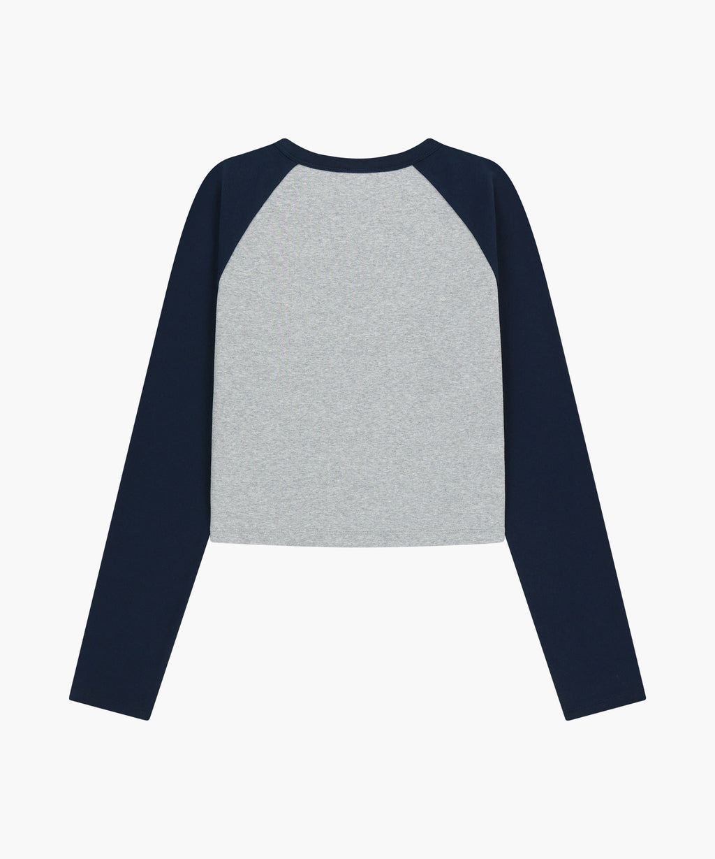 Marithe & Francois Girbaud - Basic Crop Long Sleeve (Heather Gray) product image 7 | TRAB K-Fashion Australia