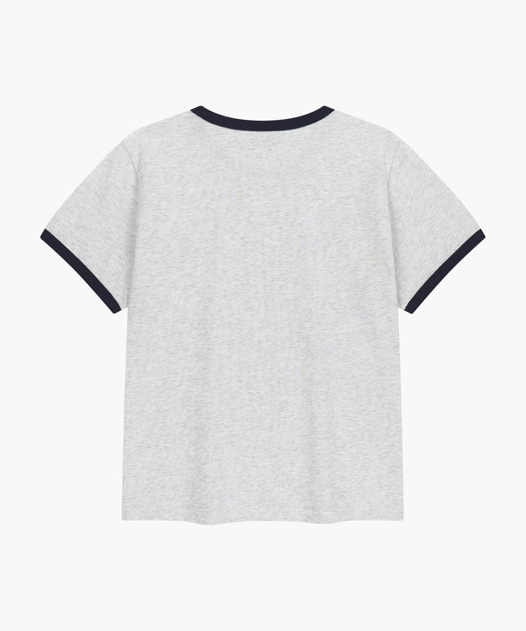 Marithe & Francois Girbaud - Paris Graphic Ringer Tee (Light Heather Gray) product image 7 | TRAB K-Fashion Australia