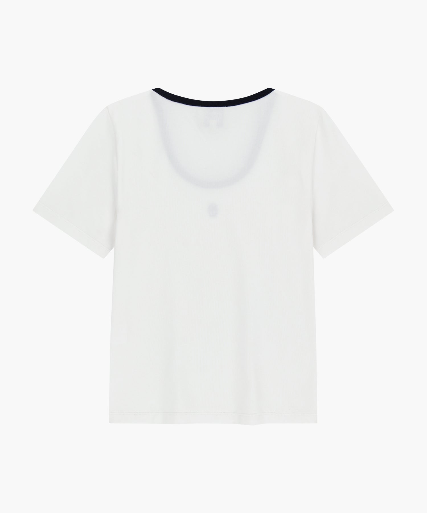 Marithe & Francois Girbaud - Deep Neck Ringer Tee (White) product image 7 | TRAB K-Fashion Australia