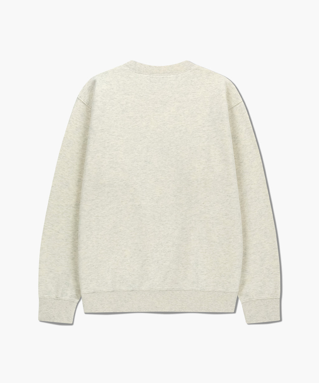 Marithe & Francois Girbaud - Classic Logo Embroidery Sweatshirt (brushed) (Oatmeal) product image 7 | TRAB K-Fashion Australia