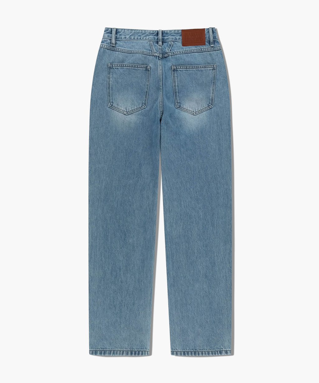 Marithe & Francois Girbaud - Slim Straight Denim Pants (Light Blue) product image 7 | TRAB K-Fashion Australia
