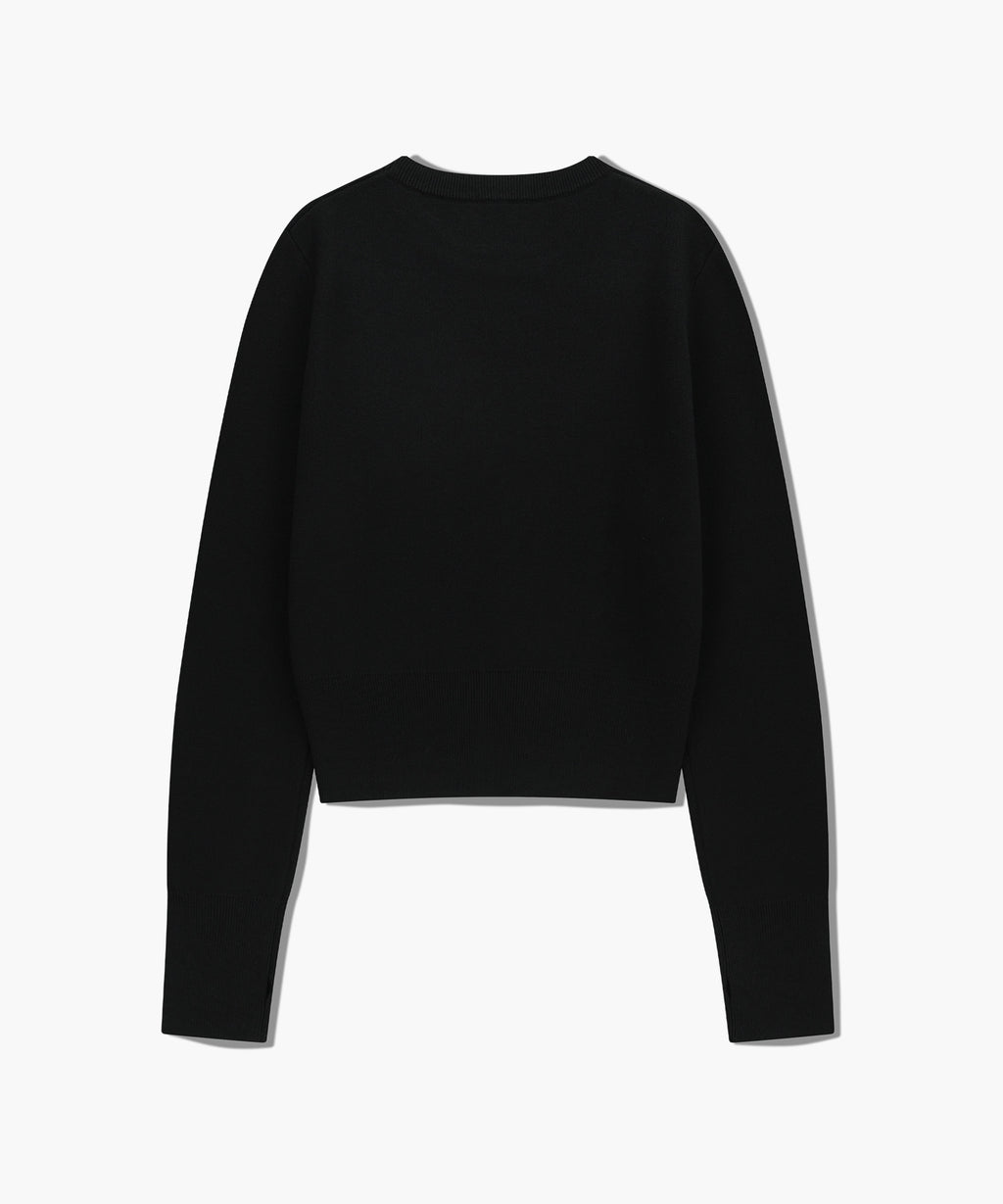 Marithe & Francois Girbaud - Classic Logo Crop Knit (Black) product image 7 | TRAB K-Fashion Australia