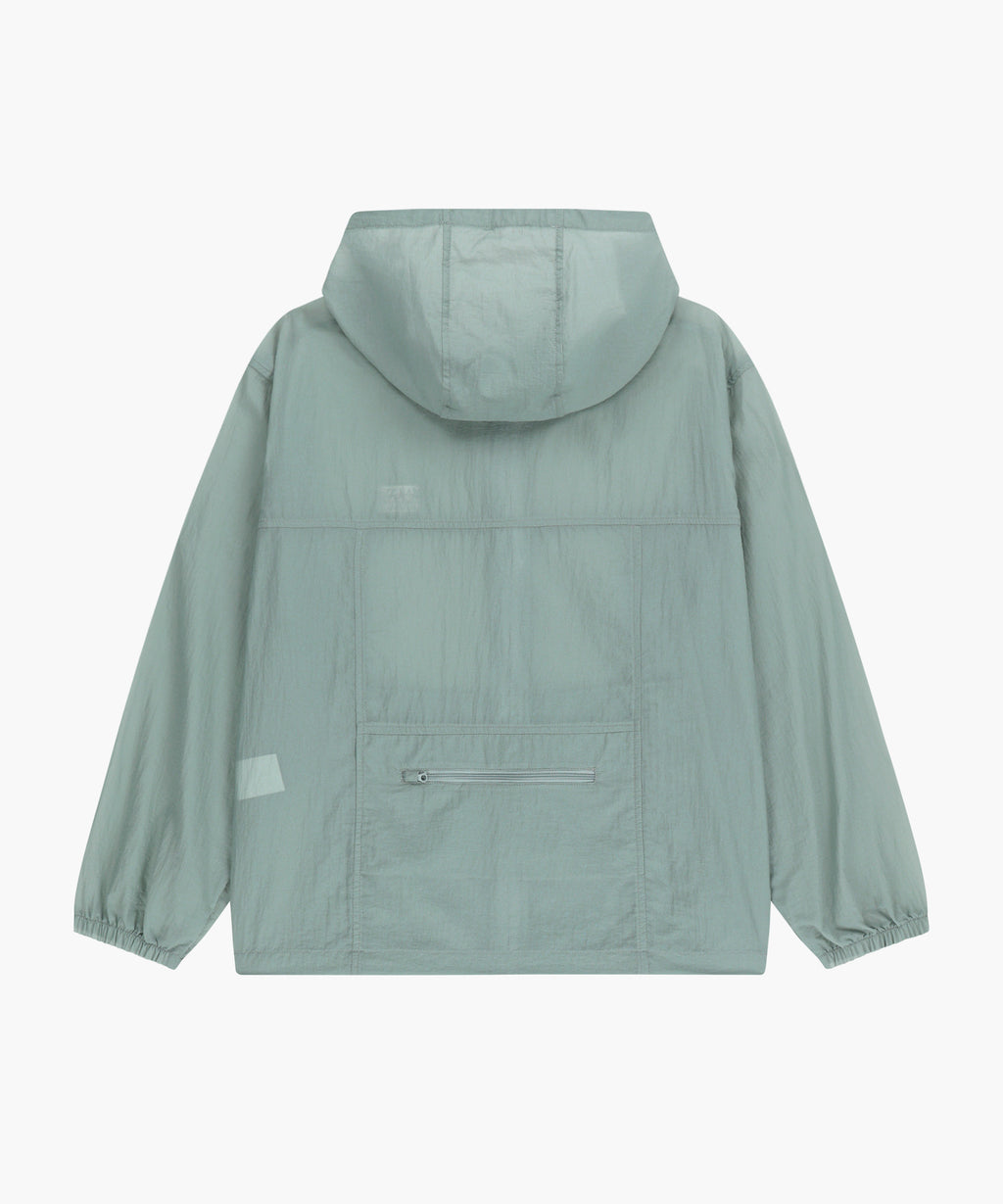Marithe & Francois Girbaud - Hooded Packable Nylon Jacket (Mint Gray) product image 7 | TRAB K-Fashion Australia