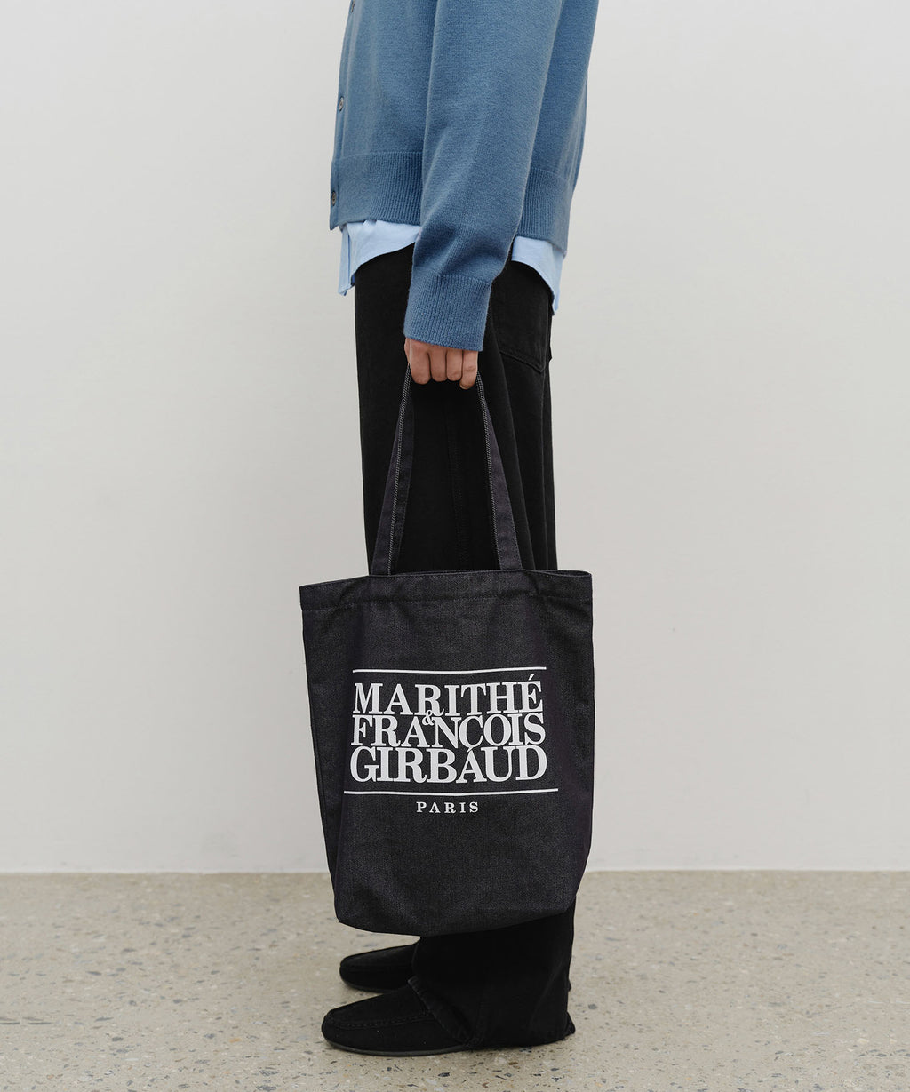 Marithe & Francois Girbaud - Classic Logo Denim Eco Bag (Dark Blue) product image 7 | TRAB K-Fashion Australia
