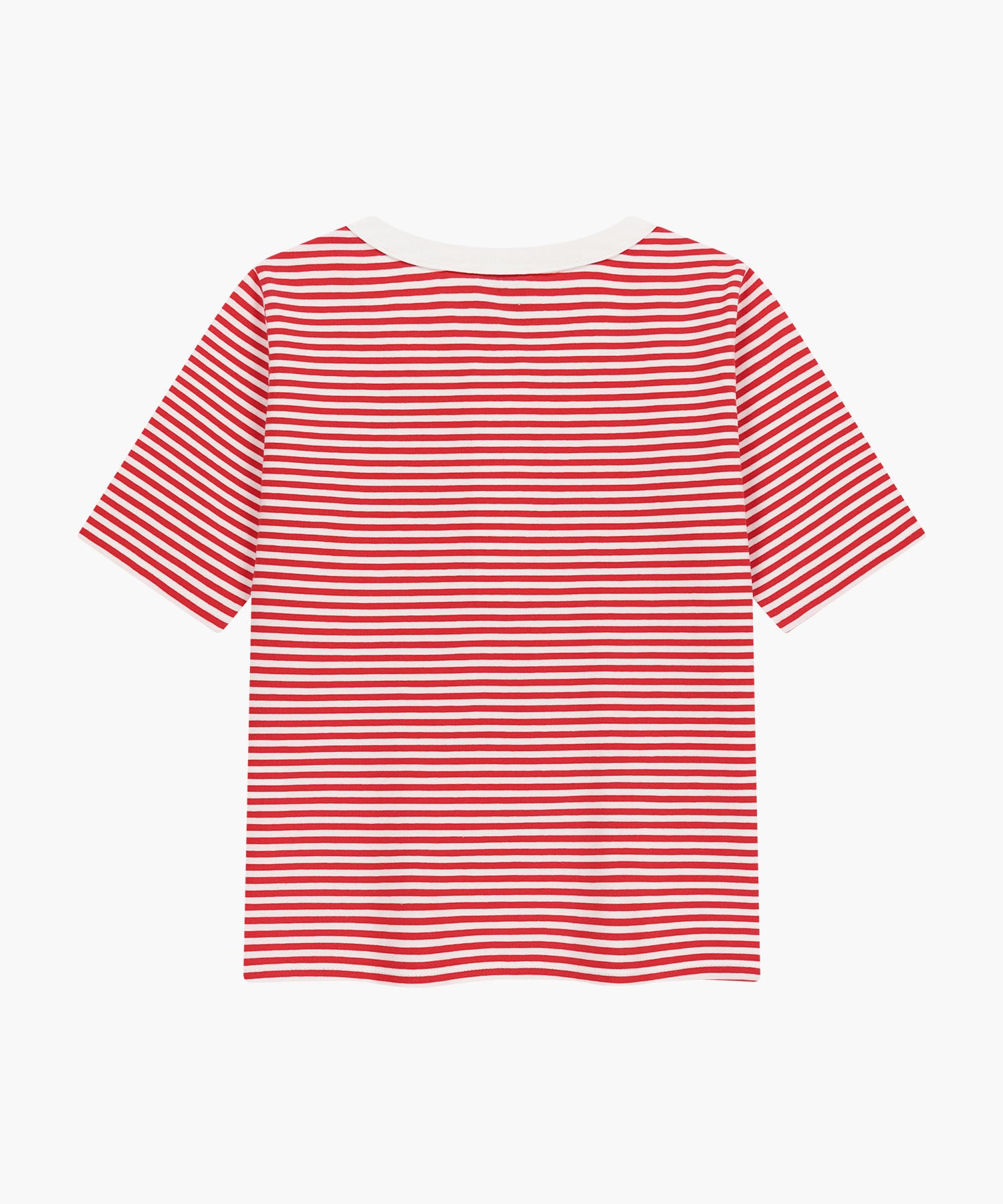 Marithe & Francois Girbaud - Stripe Henley Neck Tee (Red) product image 7 | TRAB K-Fashion Australia