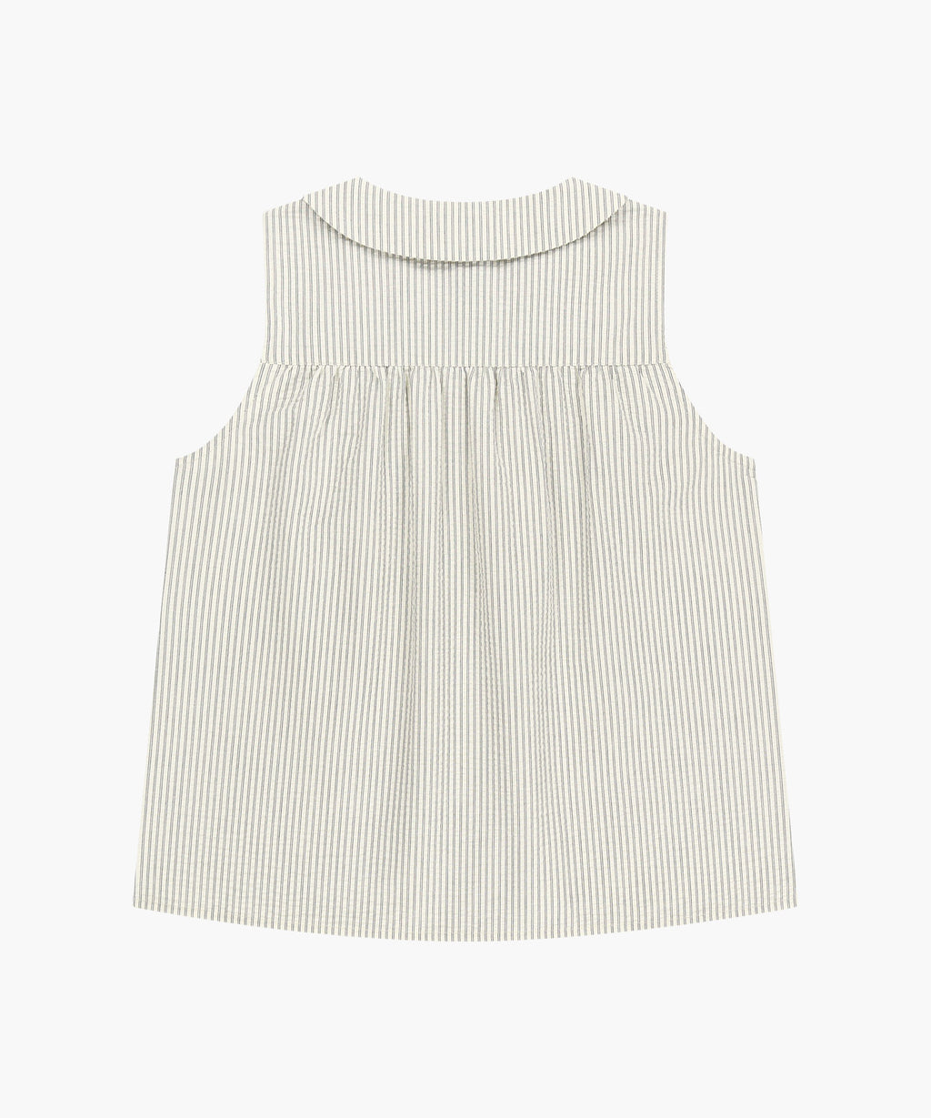 Marithe & Francois Girbaud - Round Collar Sleeveless Blouse (Ivory) product image 10 | TRAB K-Fashion Australia