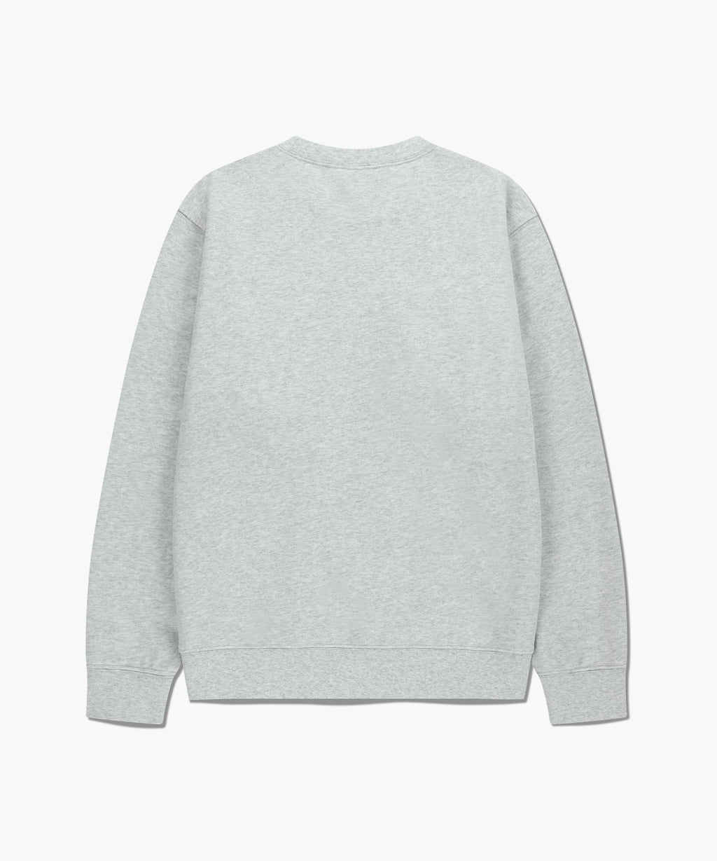 Marithe & Francois Girbaud - Classic Logo Sweatshirt (Light Heather Gray) product image 7 | TRAB K-Fashion Australia