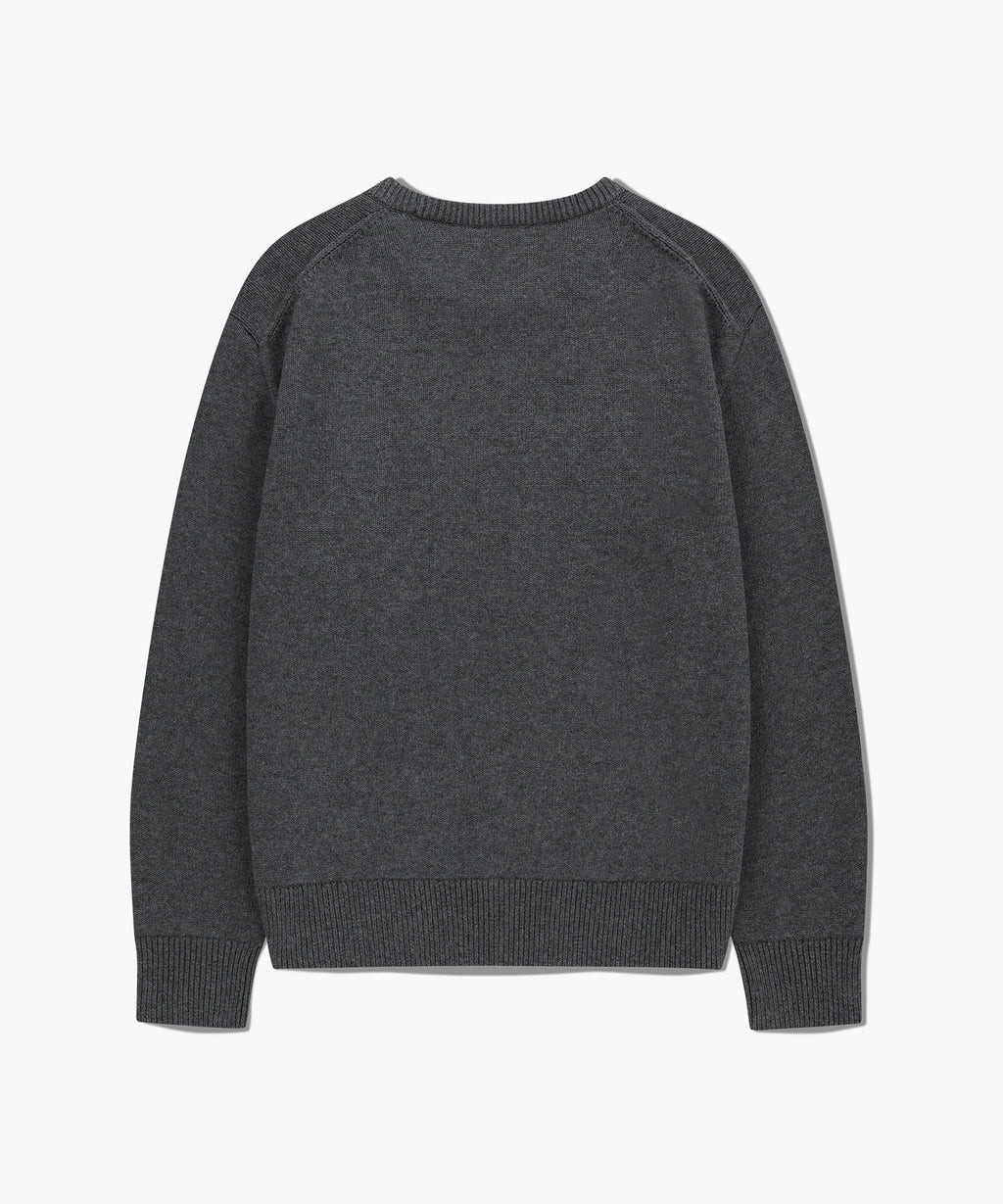 Marithe & Francois Girbaud - Classic Logo Knit Pullover (Charcoal) product image 7 | TRAB K-Fashion Australia