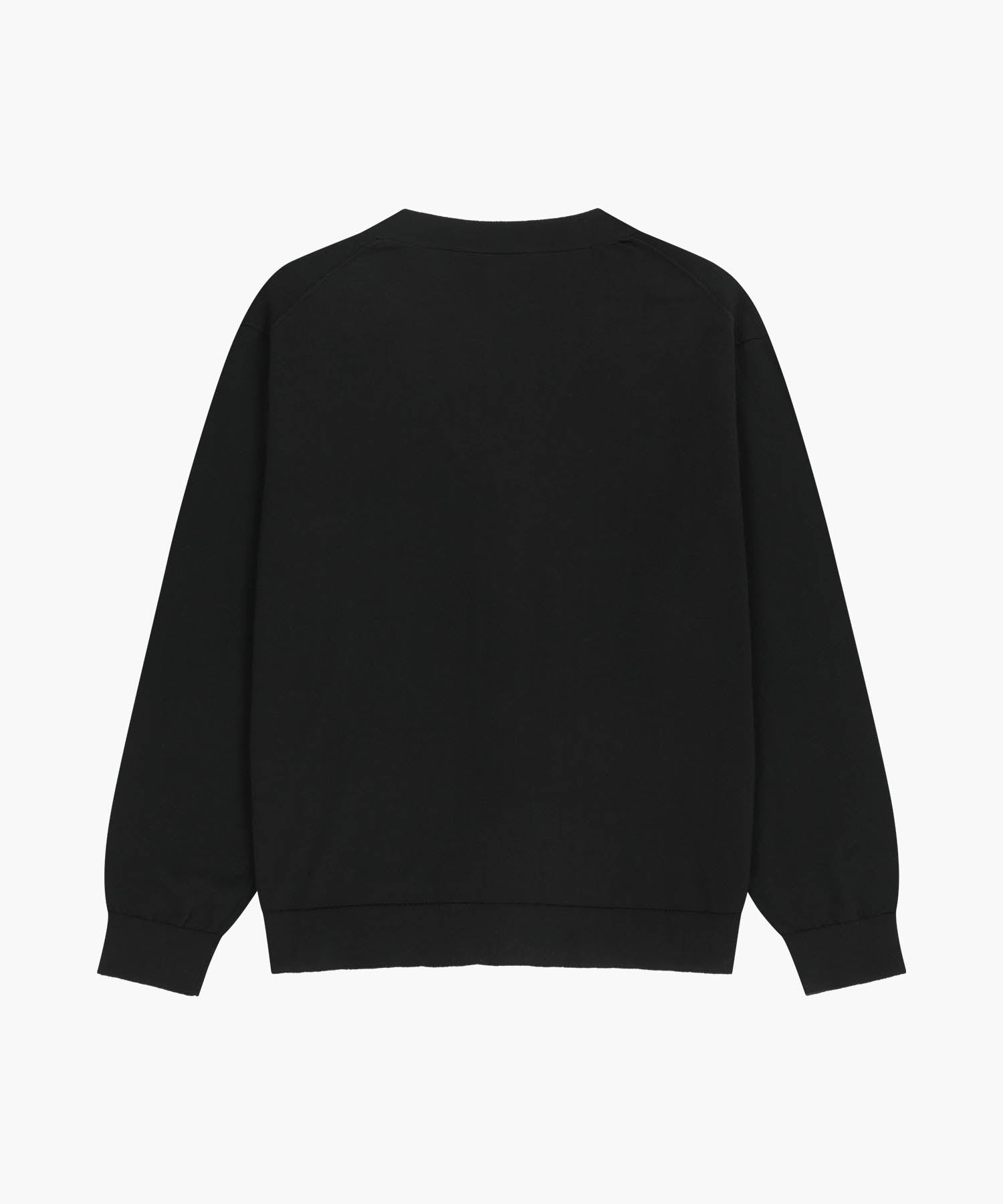 Marithe & Francois Girbaud - Small Classic Logo V-neck Knit Cardigan (Black) product image 7 | TRAB K-Fashion Australia