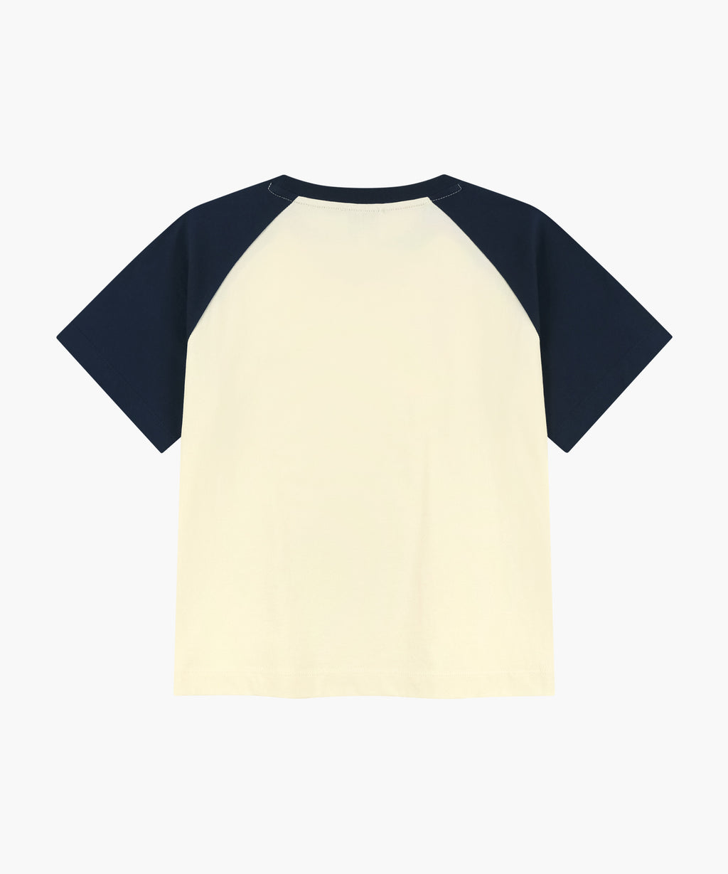 Marithe & Francois Girbaud - Small Regular Logo Raglan Crop Tee (Navy) product image 7 | TRAB K-Fashion Australia