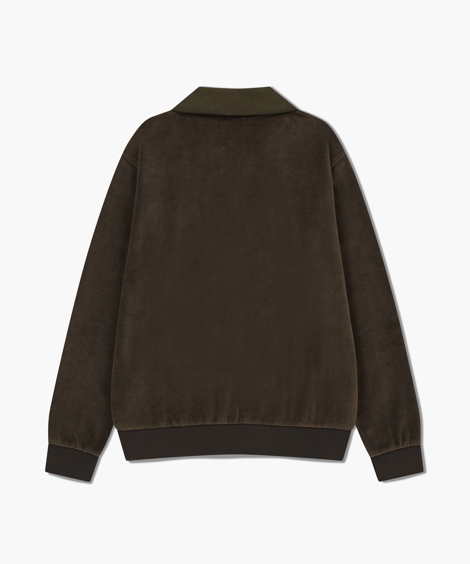 Marithe & Francois Girbaud - Classic Logo Collared Velour Sweatshirt (Brown) product image 7 | TRAB K-Fashion Australia